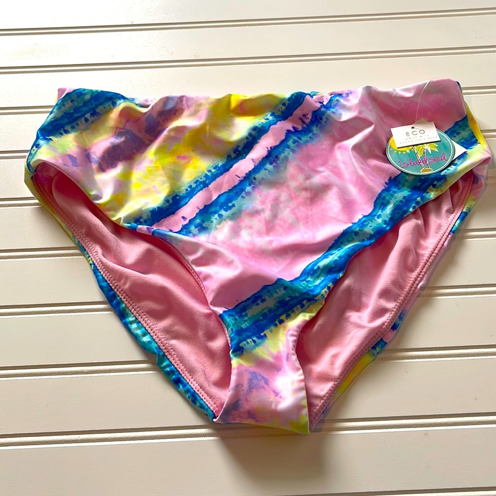Be SPRING BREAK READY! Island Soul High Waisted Bikini Bottoms Size XL NWT